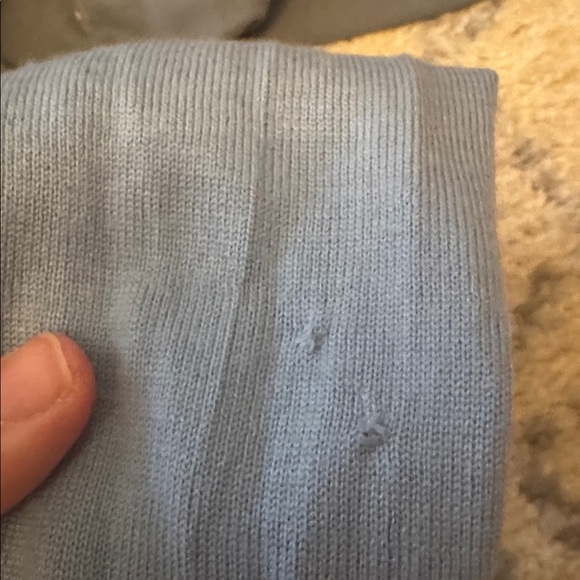 🤍Vintage🤍 Moschino Light Blue Argyle Cardigan - Picture 6 of 7